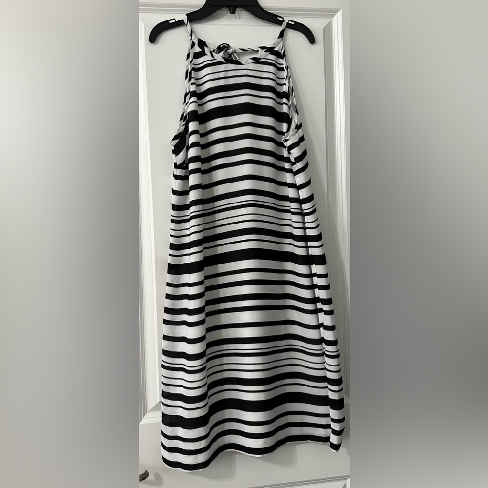 Banana Republic striped midi tank dress
